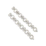 PAIR OF ROCK CRYSTAL, RUBY AND DIAMOND BRACELETS - photo 2