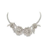 MID 20TH CENTURY DIAMOND FLORAL DOUBLE CLIP BROOCH/NECKLACE - фото 2