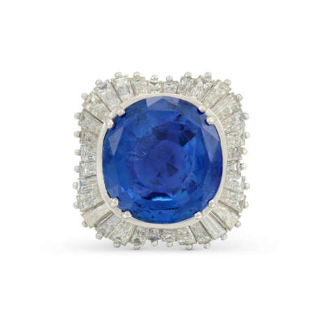 SAPPHIRE AND DIAMOND BALLERINA RING - фото 2