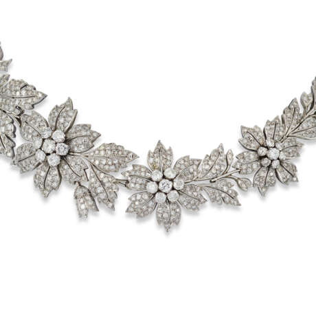MID 20TH CENTURY DIAMOND FLOWER NECKLACE - photo 2