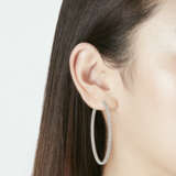 CARTIER DIAMOND HOOP EARRINGS - photo 3