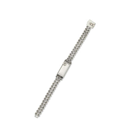 CARTIER MID 20TH CENTURY DIAMOND EVENING BRACELET WATCH - photo 3