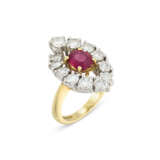 RUBY AND DIAMOND EARRINGS AND RING SET - photo 2