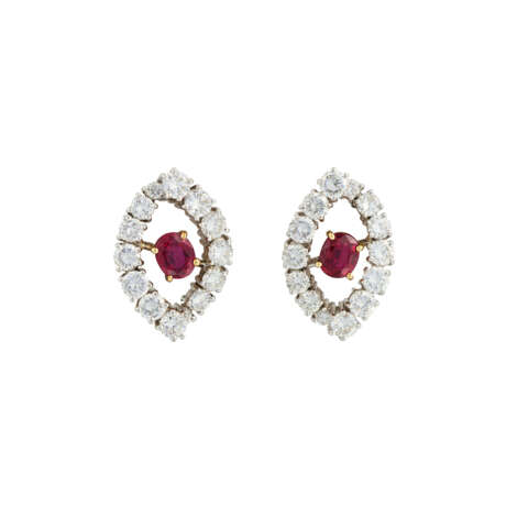 RUBY AND DIAMOND EARRINGS AND RING SET - photo 4