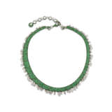 DE GRISOGONO EMERALD AND DIAMOND NECKLACE - photo 3