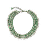 DE GRISOGONO EMERALD AND DIAMOND NECKLACE - photo 4