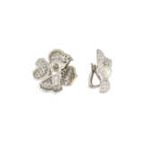 CARTIER CULTURED PEARL AND DIAMOND FLOWER EARRINGS - photo 2