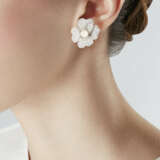 CARTIER CULTURED PEARL AND DIAMOND FLOWER EARRINGS - photo 4