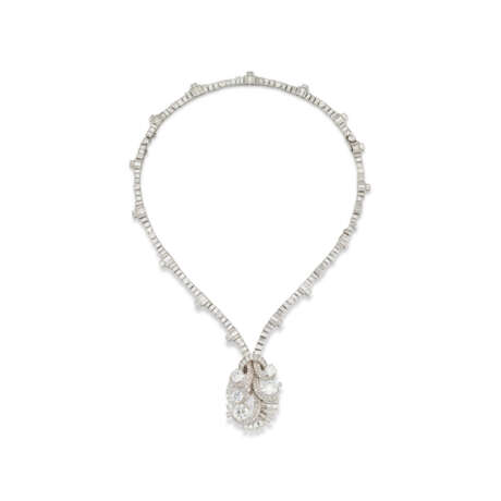 DIAMOND NECKLACE, MID 20TH CENTURY - Foto 1
