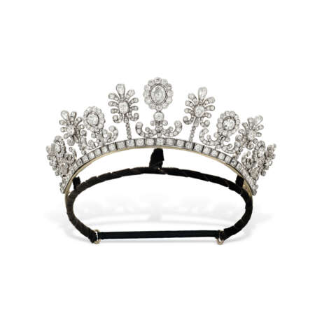 19TH CENTURY DIAMOND TIARA/NECKLACE - Foto 2