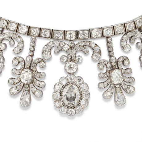 19TH CENTURY DIAMOND TIARA/NECKLACE - Foto 4