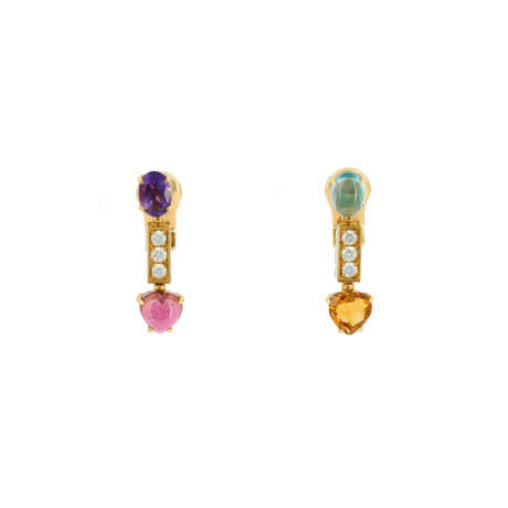 Bulgari. Gemstone-Diamond-Ear-Stud-Clips - фото 1