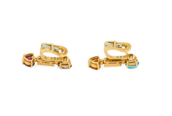 Bulgari. Gemstone-Diamond-Ear-Stud-Clips - фото 3