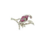 René Kern. Ruby-Diamond-Brooch - photo 2