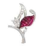 René Kern. Ruby-Diamond-Brooch - photo 5