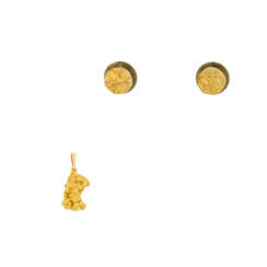 . Gold-Set: Pendant and Ear Studs