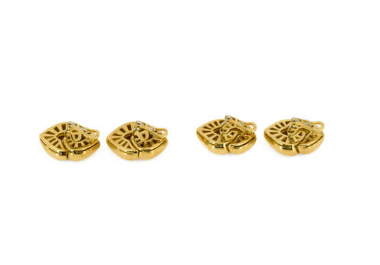 . Two Pairs of Gold-Ear-Clip-Ons - photo 2