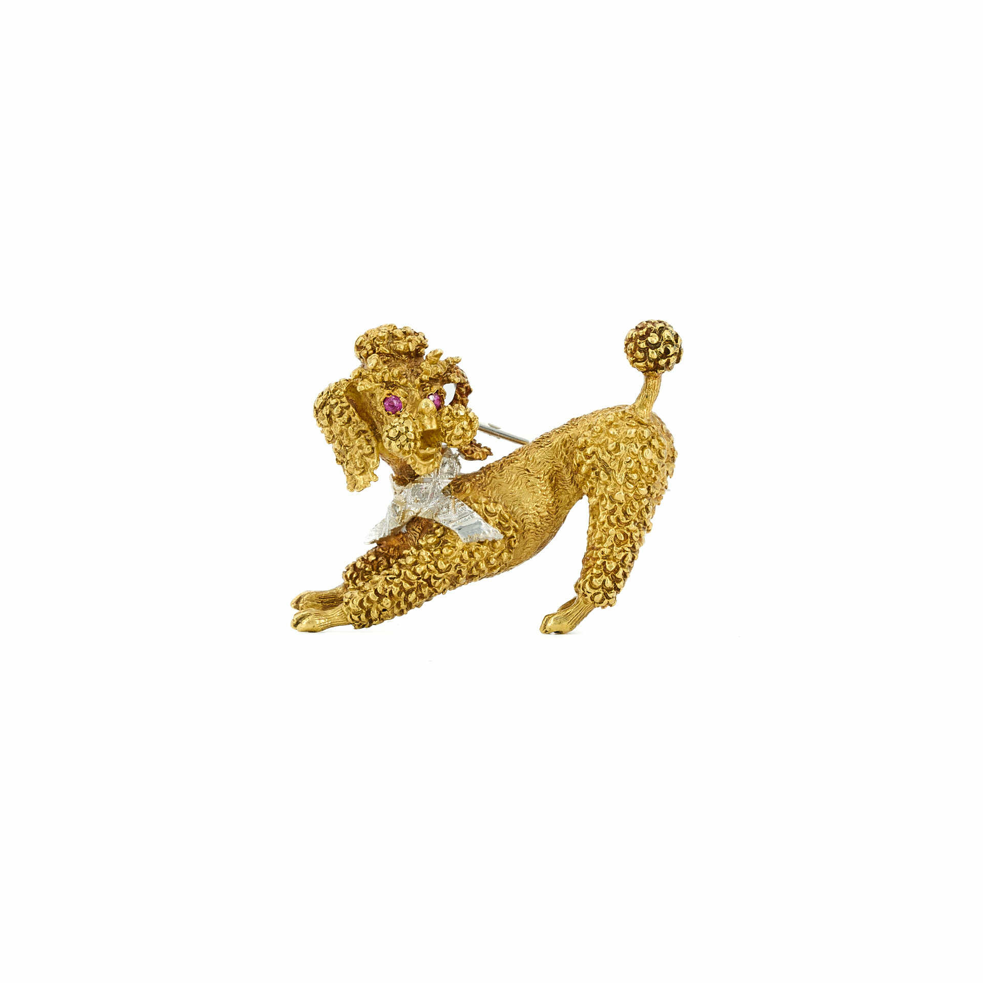 . Poodle-Gemstone-Brooch