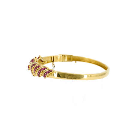 . Retro Ruby-Diamond-Bangle - photo 2