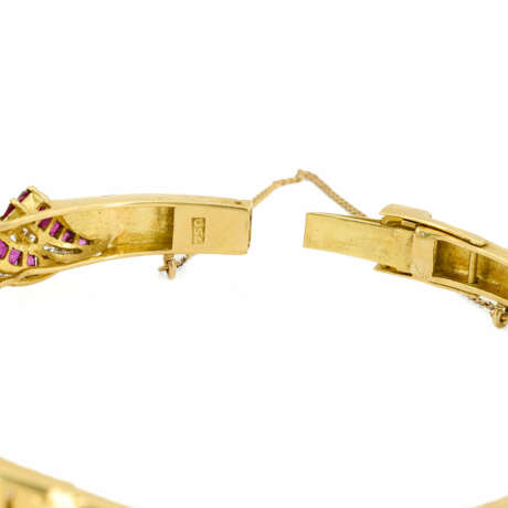 . Retro Ruby-Diamond-Bangle - photo 5