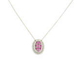 . Ruby-Diamonds-Pendant-Necklace - photo 2