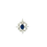 . Sapphire-Diamond-Pendant - фото 1