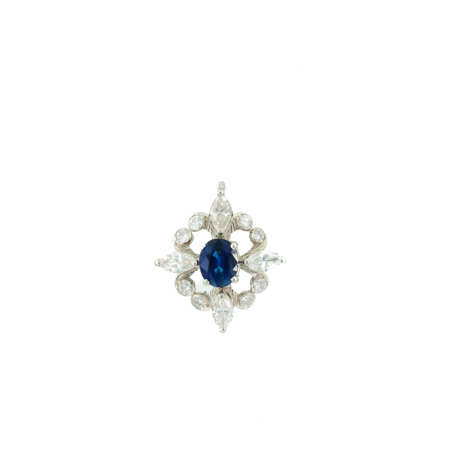 . Sapphire-Diamond-Pendant - фото 1