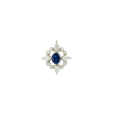 . Sapphire-Diamond-Pendant - фото 3