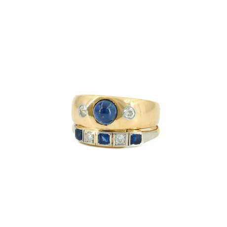 Saphir-Diamant-Ring - Foto 1