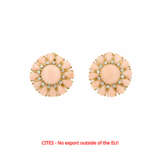 Korall-Diamant-Ohrclips - Foto 1