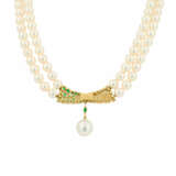 . Pearl-Emerald-Diamond-Necklace - photo 2