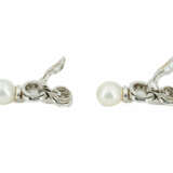 . Pearl-Diamond-Ear-Stud-Clips - photo 3