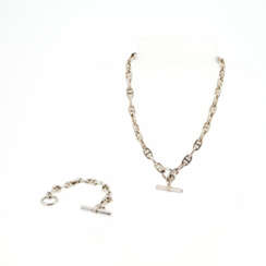 Hermès. Silver-Set: Bracelet and Necklace