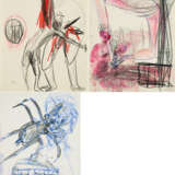 Martin Disler. Mixed Lot of 3 Works on Paper - photo 1