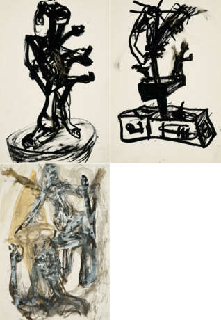 Martin Disler. Mixed Lot of 3 Works on Paper - фото 1