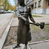 Franz IFFLAND oversized sculpture blacksmith Bronze Art Nouveau At the turn of 19th -20th century - photo 1