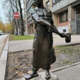 Franz IFFLAND oversized sculpture blacksmith Bronze Art Nouveau At the turn of 19th -20th century - photo 3