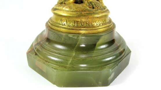 Antonin Carl&egrave;s (1851-1919) &ldquo;Youth&rdquo; Gilt Bronze Sculpture Bronze onyx Art Nouveau Late 19th century - photo 5