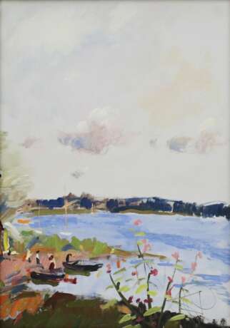 Janis Pauluks. Lielupe. 1953 oil on cardboard Mid-20th century - photo 2