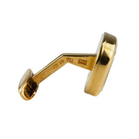 18K gold Chopard cufflinks with diamonds. In original box. Diamonds 21th century - photo 6