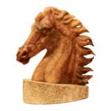 T&ecirc;te de cheval sur un piedestal. Marmor 20th century - Foto 2