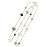 VAN CLEEF & ARPELS MOTHER-OF-PEARL AND ONYX 'MAGIC ALHMABRA' NECKLACE - photo 1