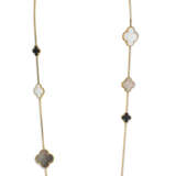 VAN CLEEF & ARPELS MOTHER-OF-PEARL AND ONYX 'MAGIC ALHMABRA' NECKLACE - photo 4