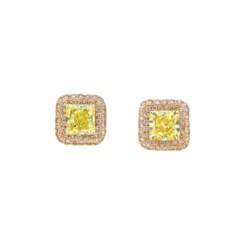 COLOURED DIAMOND EARRINGS