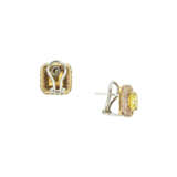 COLOURED DIAMOND EARRINGS - photo 2