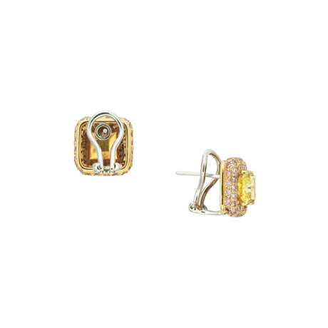 COLOURED DIAMOND EARRINGS - photo 2