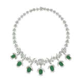 NO RESERVE - EMERALD AND DIAMOND NECKLACE - photo 1