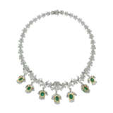 NO RESERVE - EMERALD AND DIAMOND NECKLACE - photo 2