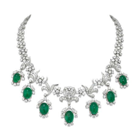 NO RESERVE - EMERALD AND DIAMOND NECKLACE - photo 3