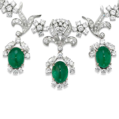NO RESERVE - EMERALD AND DIAMOND NECKLACE - photo 4